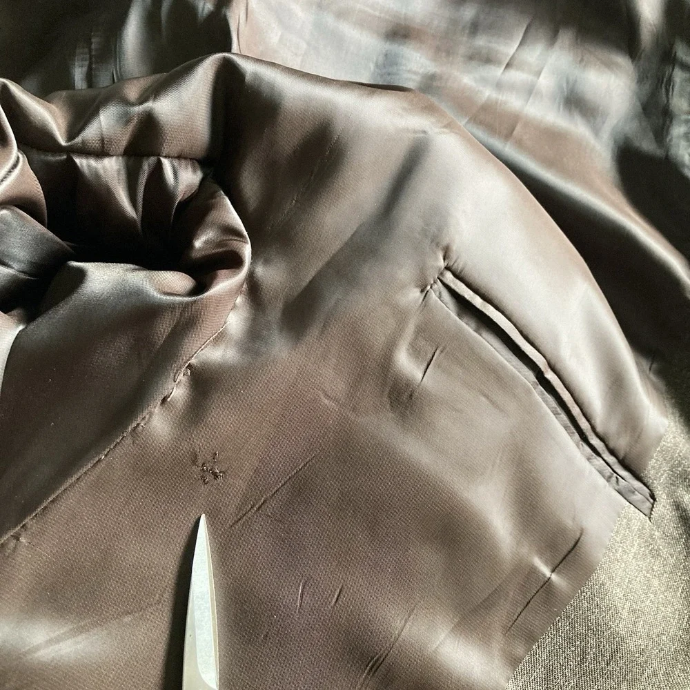 Circle S Boise Western Suit Coat Jacket Chestnut Brown Mens 48R Cowboy Rodeo EUC - Picture 11 of 16